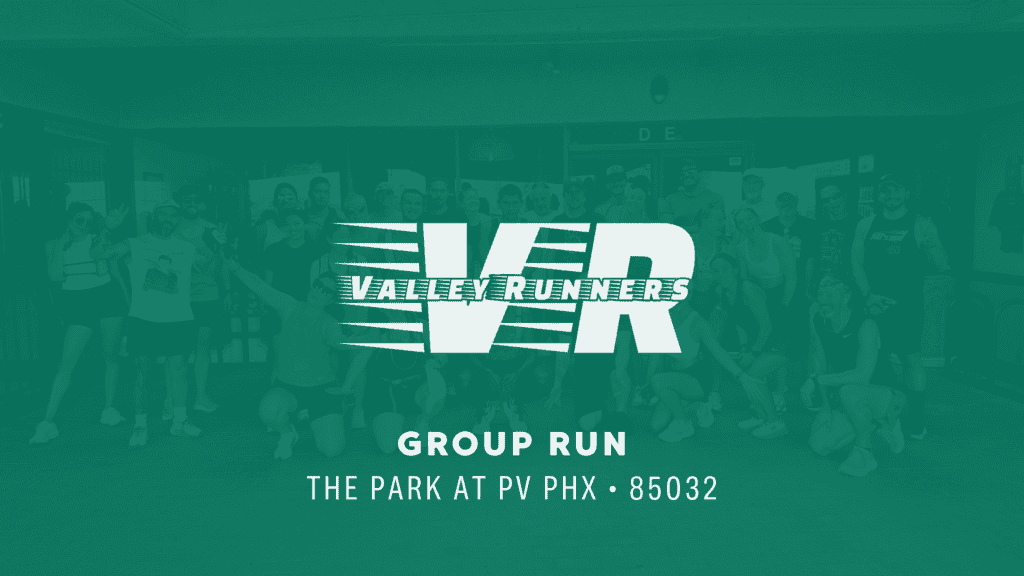 Valley Runners group run at The Park.