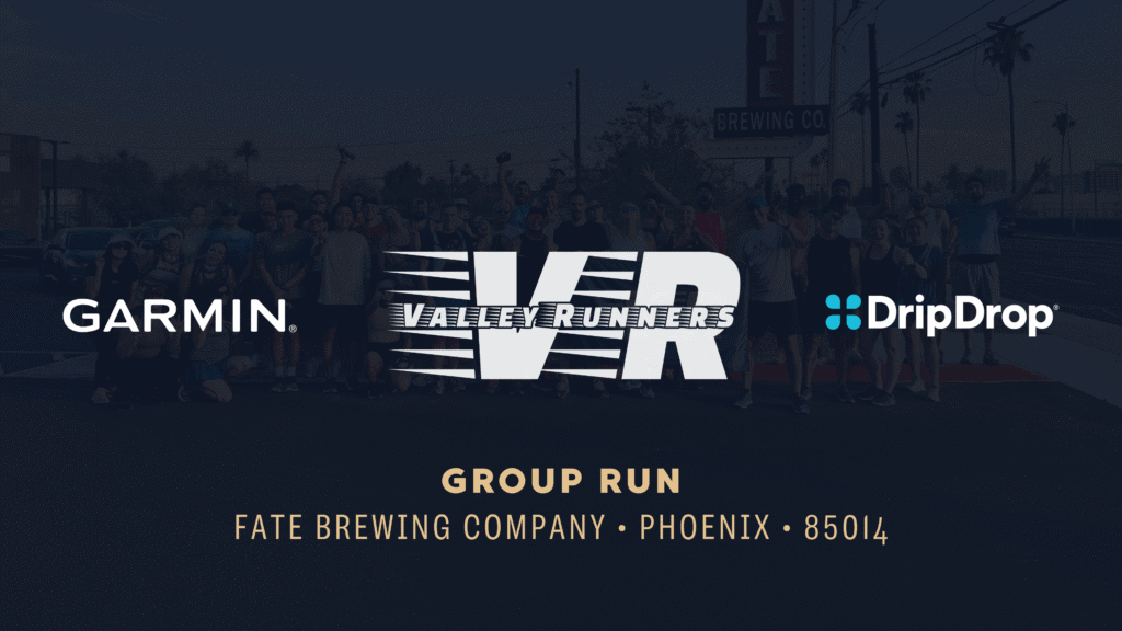 Valley Runners group run with Garmin at Fate Brewing Company.